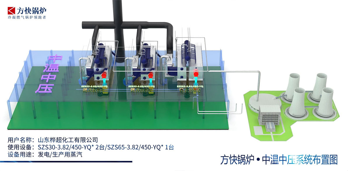 電廠啟動爐系統布局示意圖
